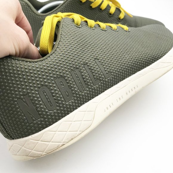 NOBULL Trainers Green Athletic Running Sneakers Shoes Mens 8.5 Womens 10 - Picture 7 of 13